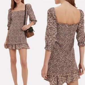 Faithfull the Brand Es Saada Mini Smocked Dress